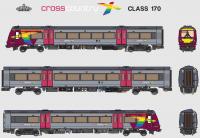 35-627ZSF Bachmann Class 170/4 3-Car DMU 170618 X Country Pride